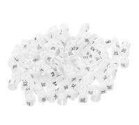 LOLIPPYY 200Pcs Frosted Plastic Clothing Circle Rings Label Hanger Markers for Garment Organization Round Button Tags with Side Slot Fit for Family Closets and Retail Shops