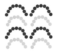 LOLIPPYY 200pcs Guitar Fretboard Position Dot Markers 6x2.5mm Inlay Side Dots White Black for Guitar Fingerboard Repair and Practice Aid