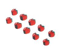 LOLIPPYY 200Pcs Polymer Clay Fruit Beads DIY Craft Spacer Loose Beads for Bracelet Necklace Making Durable Apple Handmade Charms for Jewelry Accessories