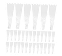 LOLIPPYY 200Pcs Transparent Flower Wrapping Bags for Bouquets Dual Opening Sleeves Compatible with Roses Lilies Daisies Tulips Floral Packaging for Florists Weddings and Events