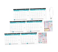 LOLIPPYY 2024 Countdown Wall Calendar Hanging Planner with Accessories, Blue Classic Monthly Calendar for Home and Office Use, Sturdy Daily Schedule Organizer (jan 2024 Jun 2025)