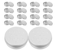 LOLIPPYY 20pcs Aluminum Dog Scent Training Containers Nosework Tins with Perforated Screw Tops for Smell Retention and Portable Canine Scent Detection Practice