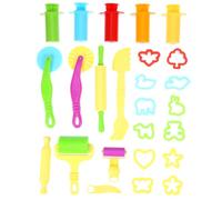 LOLIPPYY 20pcs DIY Clay Animal Mold Kit with Extruder Tools for Creative Play Includes Rollers and Cutters in Random Colors for Modeling Crafting and Educational Activities Random Color