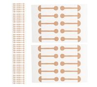 LOLIPPYY 20pcs Elastic Nose Corrector Strips Dumbbell Shape Self-adhesive Nose Wing Adhesive Patches for Nasal Contouring and Lift Skin-friendly Shaper for Facial Beauty Care