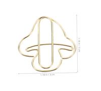 LOLIPPYY 20pcs Gold Mushroom Paper Clips Multi-use File Clamps Decorative Office School Paperclips for Organizing Documents Bills Scrapbooking Wedding Supplies