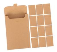 LOLIPPYY 20pcs Kraft Paper Postcard Storage Boxes Bulk Photo Packaging Gift Card Envelopes DIY Kraft Paper Packaging Box for Home and Retail Use