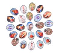 LOLIPPYY 20pcs Mary Fitting Alloy Religious Character Accessories Mixed Style Bracelet and Necklace Fittings for Diy Jewelry Making and Catholic Beading Supplies