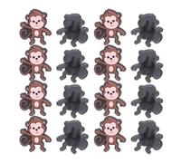 LOLIPPYY 20pcs Monkey Pencil Topper Decorations for Soft PVC Pencil Clips for Classroom Rewards Birthday Favors and School Supplies with Cute Cartoon Design