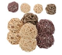 LOLIPPYY 20pcs Pet Teething Toys Natural Willow Balls for Rabbits Guinea Pigs Hamsters Chew Toy Collection for Small Animal Outdoor Play