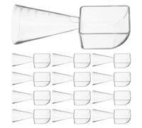 LOLIPPYY 20pcs Plastic Measuring Spoon for Face Mask Milk Powder Precision Scoop with Funnel for Travel Skincare and Baking