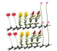 LOLIPPYY 20pcs Small Plant Hair Clips for Cute Simulation Hair Barrettes with Grip Multi-design Decorative Hairpins for Daily Wear and Special Occasions