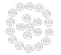 LOLIPPYY 20pcs Transparent Blind Bottom Rail Button Plugs Stable Round Cord End Caps for Horizontal Blinds Dust Barrier Protectors to Prevent Loosening Easy Installation for Home and Office
