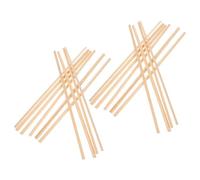 LOLIPPYY 20pcs Wood Molding Trim Strips for Window Edges and Screen, Beige Unfinished Equilateral Triangle Shape, 6mm X 30cm for Window Frame Trim Applications and Home Decoration