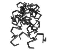 LOLIPPYY 24Pcs Heavy Duty J Shaped Pegboard Hooks Plastic Pegboard Organizer Accessories for Garage Workshop Tool Storage Black Peg Hangers for Easy Tool Display and Secure Hold