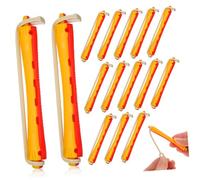 LOLIPPYY 24Pcs Perm Rod Hair Rollers with Rubber Bands for Home and Salon Use Gentle Curling Hair Styling Tools for Men and Women Cold Wave Kit Easy DIY Waves and Retro