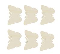 LOLIPPYY 24pcs Wooden Butterfly Cutouts DIY Painting Embellishments for Crafting Hanging Garden Ornaments Tags Scrapbooking and Party Decorations