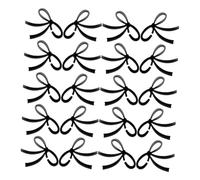 LOLIPPYY 25Pcs Black Acrylic Bowknot Drink Tags for Wine Glasses Elegant Party Accessories for Weddings Birthdays Bachelorette Versatile Wine Glass Charms and Decorative Favors
