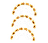 LOLIPPYY 25pcs Sunflower Daisy Hair Pins Bridal Floral Hair Clips for Women Wedding Bridesmaids Festival Party Accessories with Charming Nature Motif and Subtle Shimmer