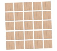 LOLIPPYY 25Pcs Unfinished Square Bamboo Slices DIY Craft Blanks for Painting and Writing Natural Bamboo Pieces for Handmade Art Projects and Unique Decorations