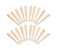 LOLIPPYY 25pcs Wooden Mini Baseball Bat Keychain Charms 7.5cm with Eyelet, Baseball Pendant Decor for DIY Jewelry Making, Sports-themed Wood Pendants Accessories