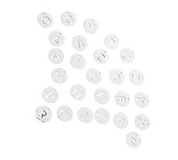 LOLIPPYY 26pcs Stainless Steel Letter Charms Engravable Alphabet Pendants for Necklace Bracelet Jewelry Making DIY Projects Tarnish Resistant Lightweight Single Design