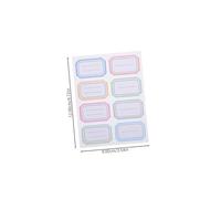 LOLIPPYY 288Pcs Writable Label Stickers Book with Horizontal Lines Adhesive Name Stickers for Office School Storage Bin Organization and Home Use
