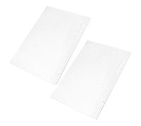 LOLIPPYY 2Pcs A5 Acrylic Loose Leaf Binder Cover with Bold Stripe Pattern, Refillable Notebook Shell for Student Organizer, Travel Journal, Budget Planner