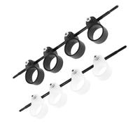 LOLIPPYY 2Pcs Adjustable Guitar Finger Expander for Beginners, Finger Stretcher Tool for Musical Instrument Practice, Black White Large Size Span Trainer Accessory