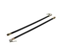 LOLIPPYY 2pcs Air Pump Replacement Hose for Motorcycle and Car Tire Inflation Flexible Clip Design with Tight Seal Lock Chuck Compatible with Inflator Gauges for Cycling and