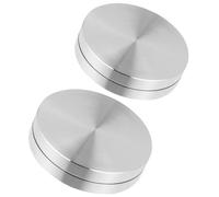 LOLIPPYY 2pcs Aluminum Alloy Cake Stand Bearings Turntable Base Axle Rotating Cake Table Bearing for Baking and Decorating, 38mm 50mm Metal Revolving Platform Accessories