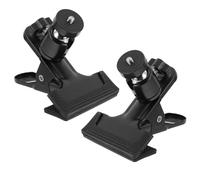 LOLIPPYY 2pcs Aluminum Alloy Desk Clip Camera Holder Clamp Mount for Security Camera, Ring Light, and Phone - Metal Desktop Clamp for Photography and Video Accessories