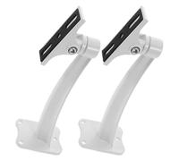 LOLIPPYY 2pcs Aluminum Alloy Security Camera Mount Bracket Wall Holder with Small Arc Design for Outdoor Indoor Monitor Home and Business