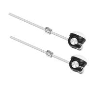LOLIPPYY 2pcs Bass Drum Pedal Hammer Beaters with Felt Mallet and Ergonomic Metal Handle Adjustable Drum Hammers Head Percussion Accessory Enhances Sound Clarity for Musicians