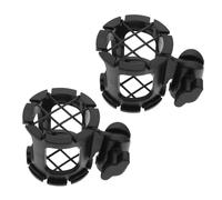 LOLIPPYY 2pcs Black Honeycomb Microphone Mount Bracket Vibration Shock Mount for Desktop Mic Stand Stable Noise Reduction for Recording Studios Broadcasting Podcasting and Stage Use