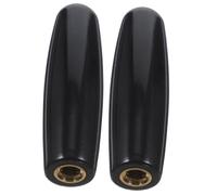 LOLIPPYY 2pcs Black Plastic Beer Tap Handles Beer Faucet Accessory Keg Tap Handle for Draft Tower Bar Use