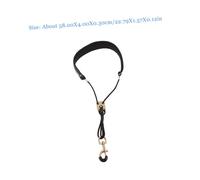 LOLIPPYY 2Pcs Black Saxophone Neck Straps Comfortable Hanging Belt Easy to Install Replacement for Alto Tenor Soprano Sax Accessories