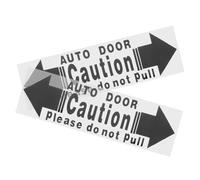 LOLIPPYY 2pcs Car Door Warning Stickers Black with English Text Weather-Resistant Safety Decals for Trucks and Cars Easy Stick Installation Highly Visible Auto Door Reminder to Avoid