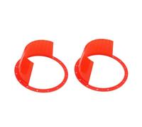 LOLIPPYY 2pcs Car Speaker Covers Abs Protective Pads for Vehicle Audio Replacement Ultra-thin Horn Protectors in Red Suitable for DIY Speaker Protection
