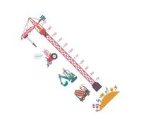LOLIPPYY 2PCS Cartoon Tower Crane Height Wall Stickers for Bedroom, 30x90cm Removable Wall Decals for ’s Room Decoration