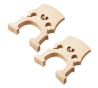 LOLIPPYY 2pcs Cello Bridge Maple Wood Fitted Bridge Accessories Natural Color Lightweight Easy to Shape for Cello Learning and Practice Enhances Sound Quality