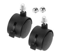 LOLIPPYY 2pcs Chair Wheels Replacement with Brake Swivel Casters for Bath Seat Modification Plastic Mobility Aids for Smooth Angle Adjustment