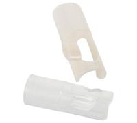 LOLIPPYY 2pcs Chinese Flute Blowing Aid Mouthpiece Protector Clip-On Wind Training Device for Flute Learning and Practice and Beige Playing Supply Accessory