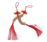 LOLIPPYY 2PCS Chinese Year Tree Decorations Year of Horse Feng Shui Hanging Ornaments with Red Tassel Lucky Charms Copper Coin Pendants for Home Car Festival Wealth Success