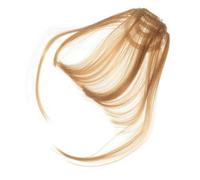 LOLIPPYY 2pcs Clip Bangs Hairpiece Natural Straight Fake Fringe Extension for Women Lightweight Wear-resistant Suitable for All Face Shapes Easy Stylish Glamorous Look Accessory