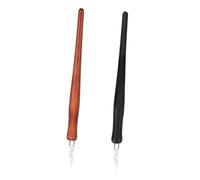 LOLIPPYY 2Pcs Creative Glass Dip Pens for Calligraphy and Drawing Lightweight Comfortable Grip Dipped Writing Fountain Pens Easy to Clean Artistic Signature