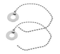 LOLIPPYY 2pcs Cymbal Sizzle Chain Drum Accessory Drum Cymbal Chain Extension Kit for Jazz