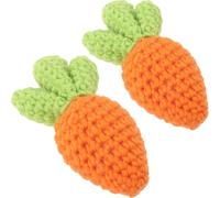 LOLIPPYY 2pcs DIY Carrot Charm Hairpin Accessories Bright Cartoon Style Smooth Surface Safe Material for Personalizing Hair Clips and Clothing Decoration