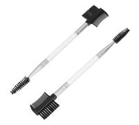 LOLIPPYY 2pcs Double-ended Pet Dog Eye Comb Soft Bristle Brush for Eye Cleaning and Flea Removal Comfortable Grooming Accessory for Medium Dogs and Cats