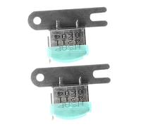 LOLIPPYY 2pcs Dual Channel Stereo Cassette Recorder Head Replacement Metal Magnetic Tape Deck Supply with Independent Button Accessory Easy Install for Audio Cassette Tape Recorder Devices