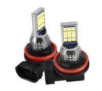 LOLIPPYY 2pcs Dual-color LED Fog Lamps White Lemon Yellow Car Front Foglights for Enhanced Visibility Semi-fog Lights for Off-road and Adverse Weather Safety